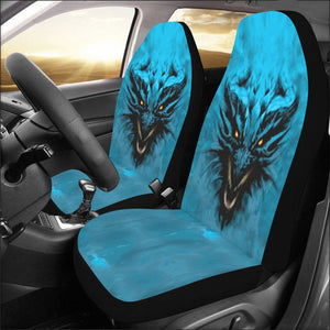 Aqua Shadow Dragon Bucket Seat Covers (Set of 2)