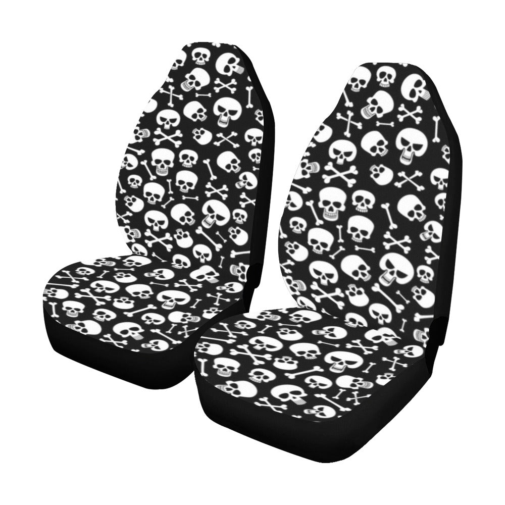 Skulls & Crossbones Bucket Car Seat Covers (Set of 2)