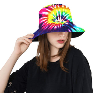 Rainbow Tie Dye Swirl Bucket Hat