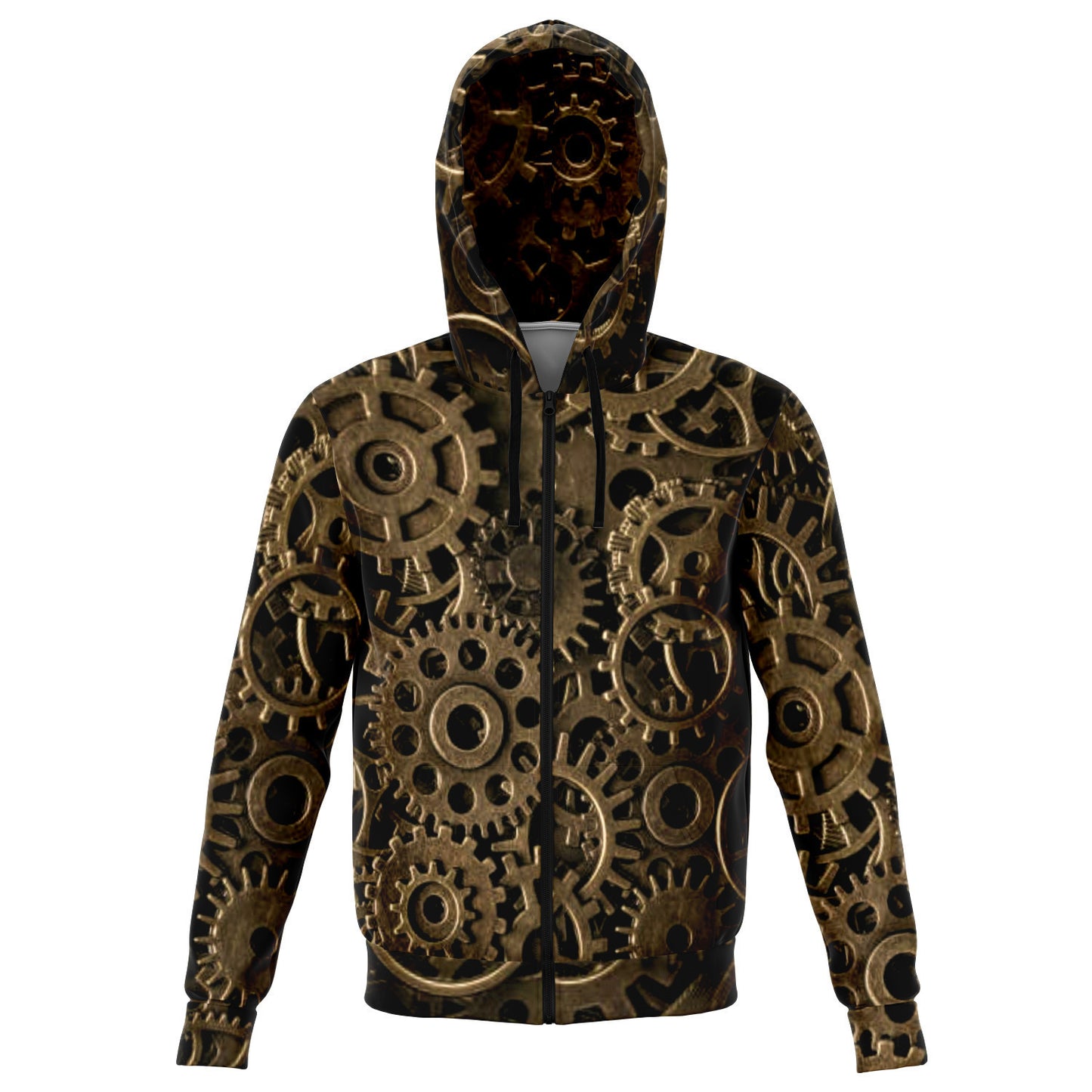 Steampunk Gears Zip Up Hoodie