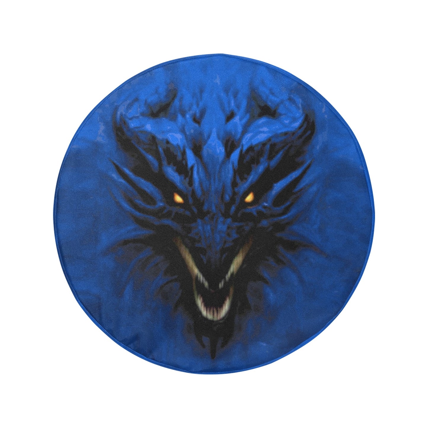 Rich Blue Shadow Dragon Spare Tire Cover (Large) (17")