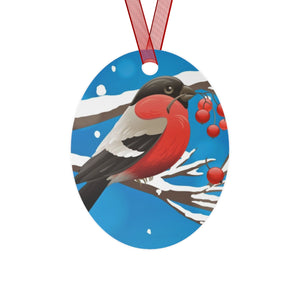 Christmas Birdy Metal Ornament