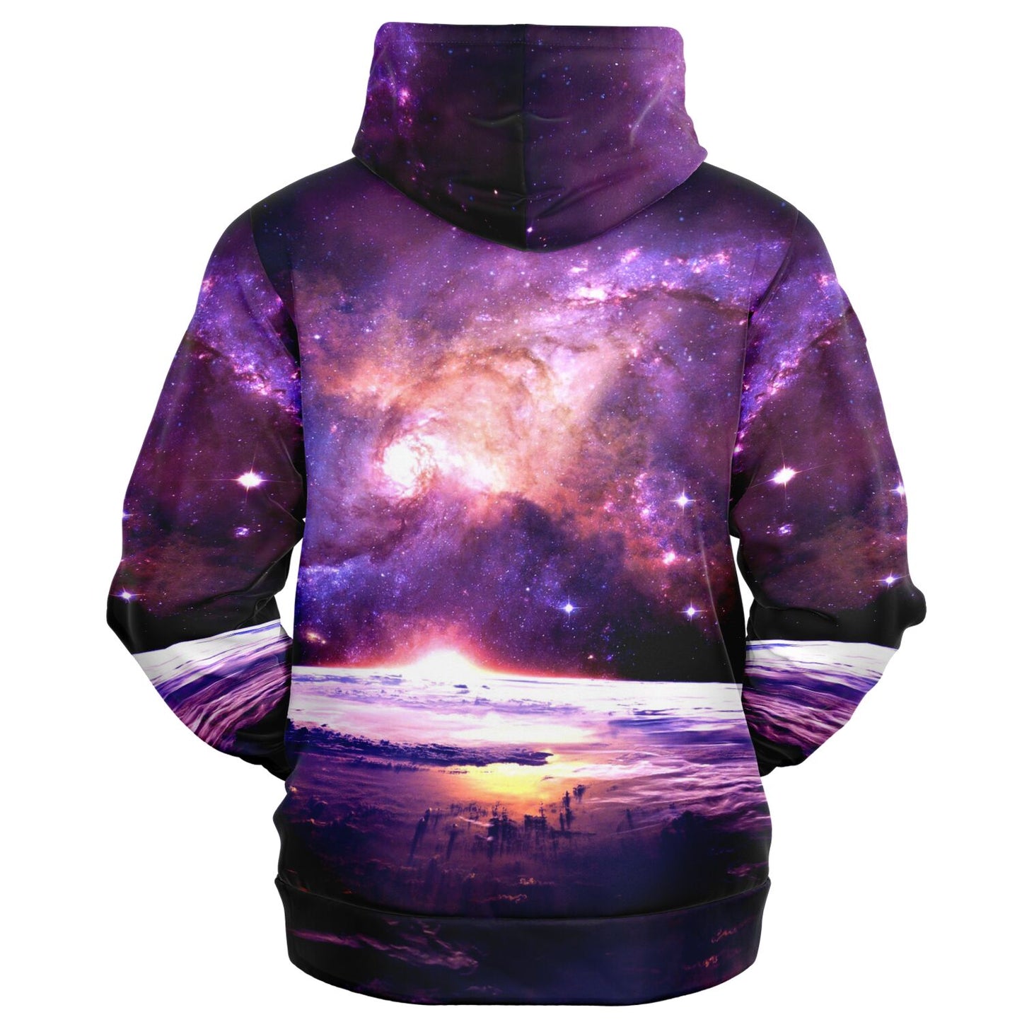 Purple Space Zip Up Hoodie