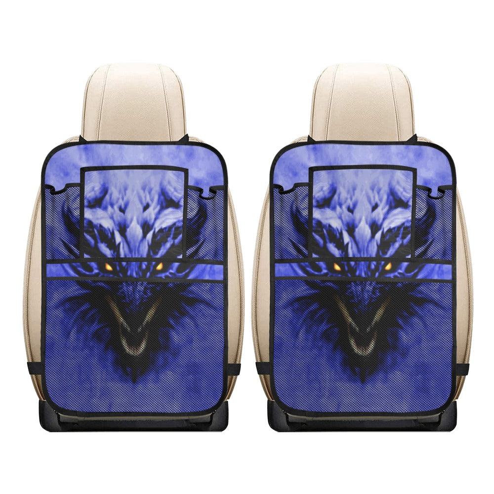 Blue Shadow Dragon Vehicle Seat Back Organizer(2-Pack)