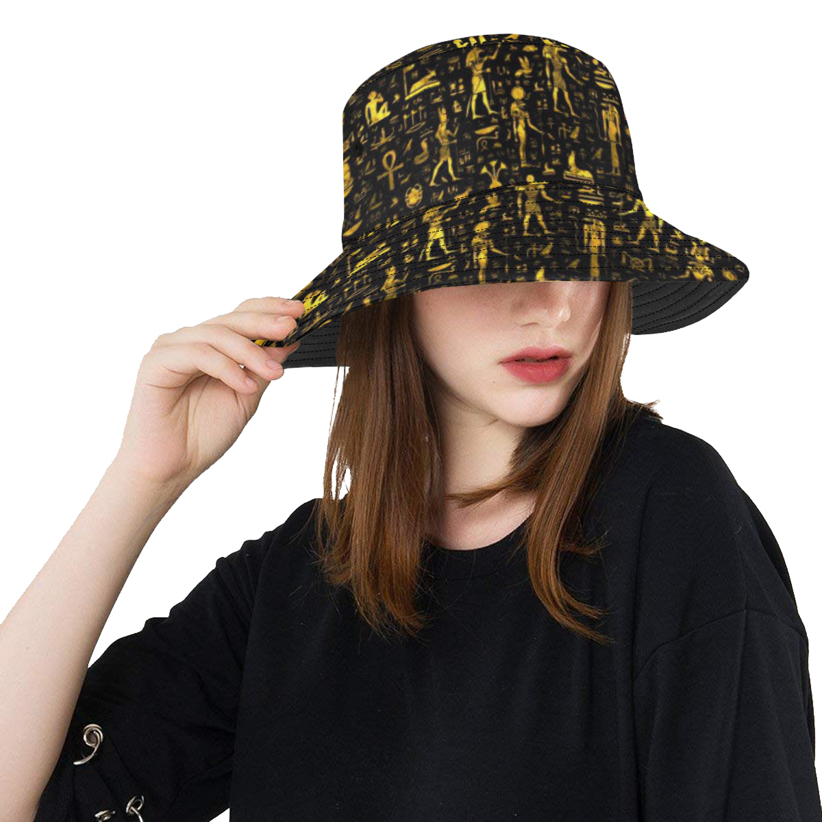 Egyptian Hieroglyph Bucket Hat