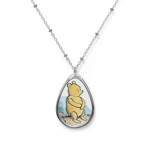 Vintage Winnie the Pooh Oval Necklace