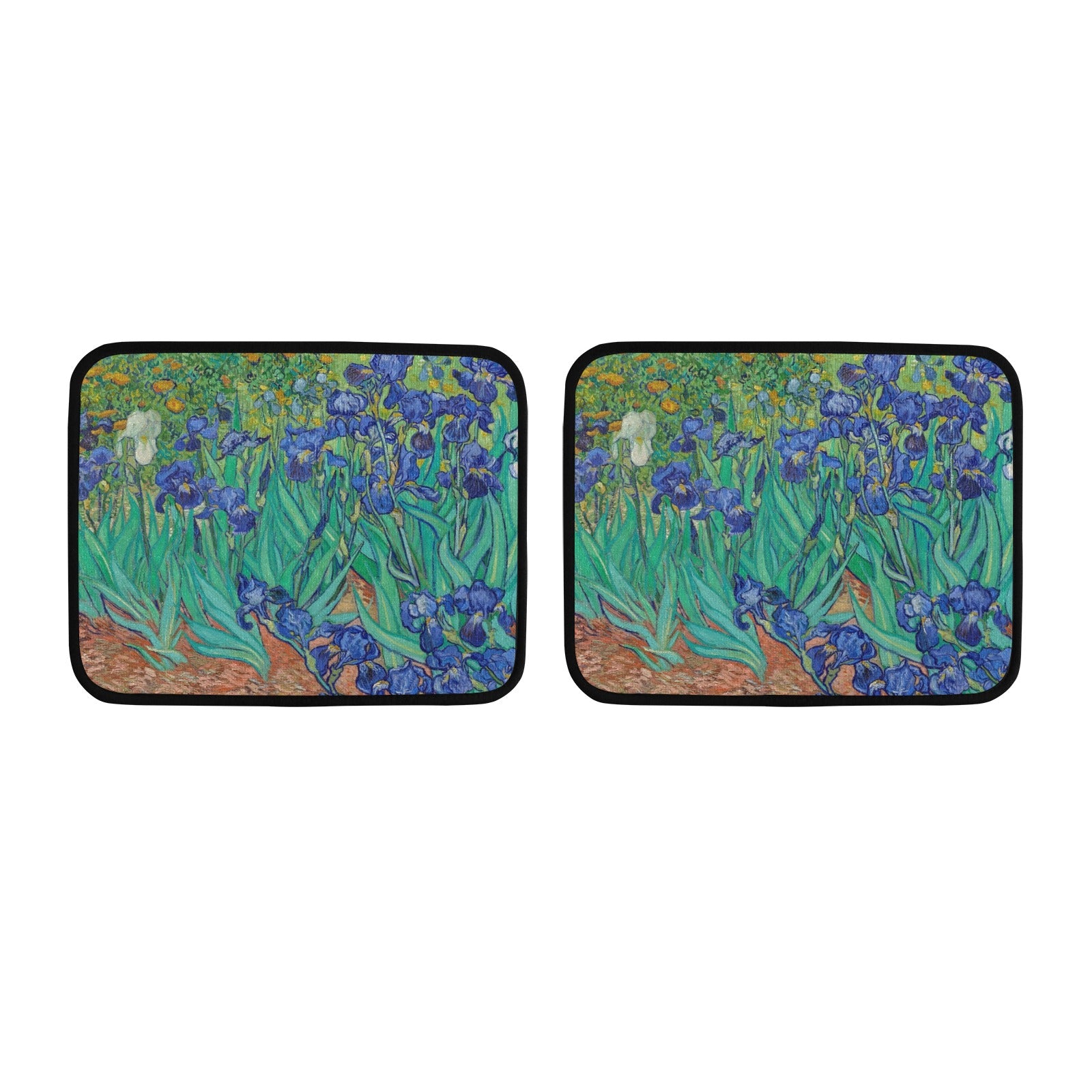 Irises by Van Gogh Back Floor Mats (2pcs)