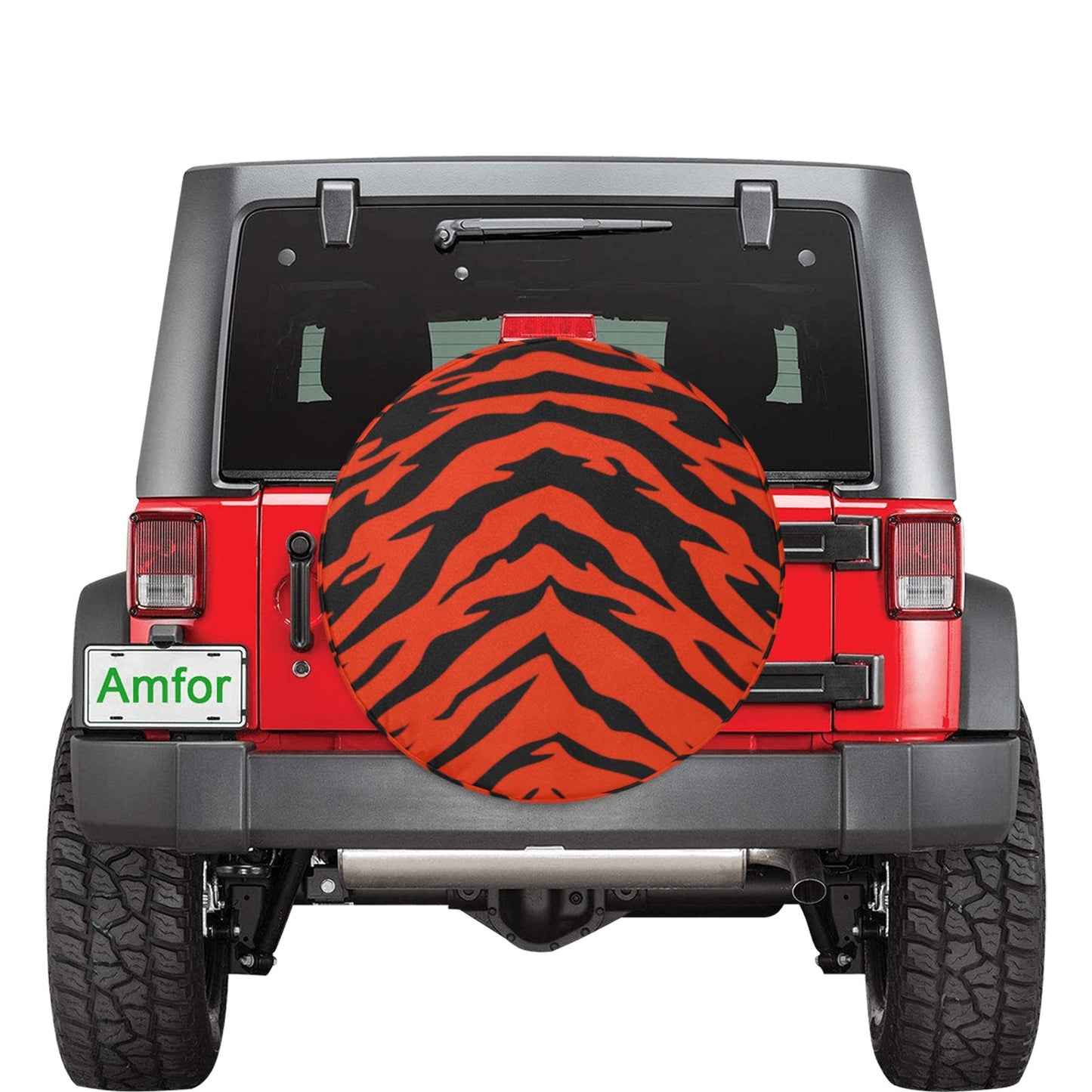 Bengal Tiger Stripe Spare Tire Cover (Medium) (16")