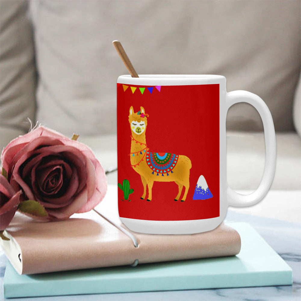 Llama Fiesta 15 oz. Ceramic Coffee Mug