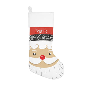 Santa Face Personalized Holiday Stocking