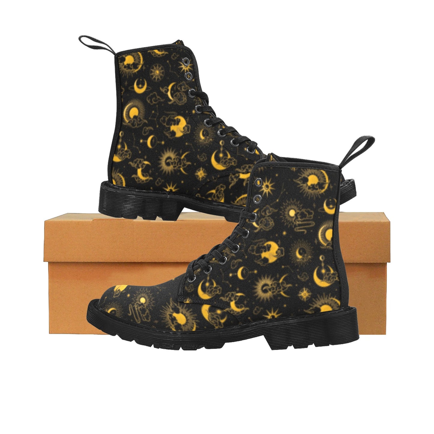 Sun and Moon Women's Canvas Boots