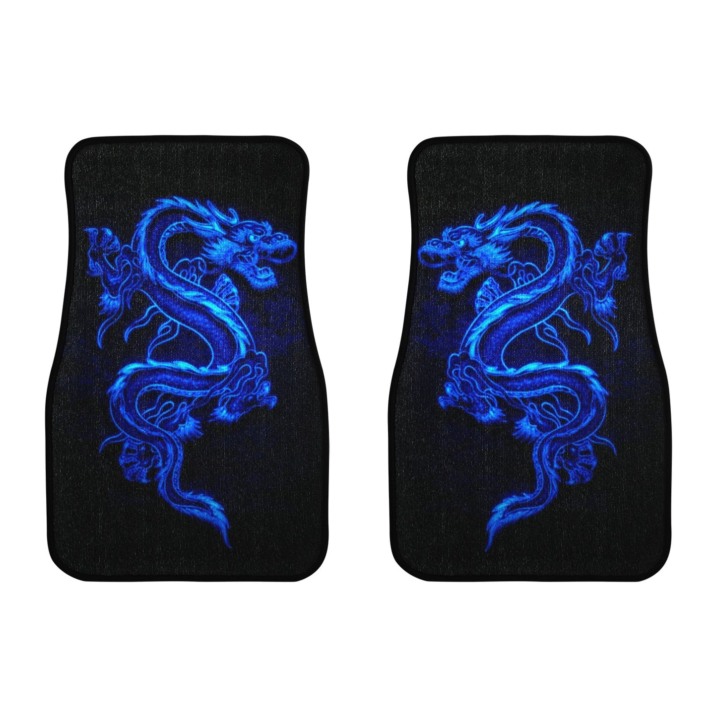 Blue Fire Dragon Front Floor Mats (2pcs)