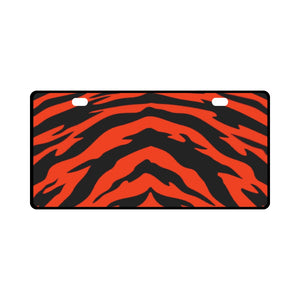 Tiger Stripe License Plate