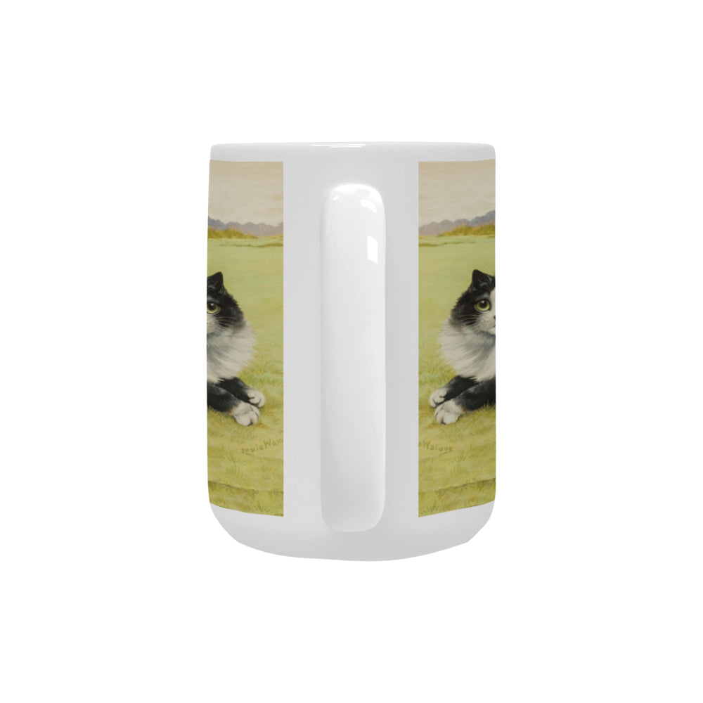 Blissful Feline 15 Oz Ceramic Mug Ceramic Mug (Made In USA)