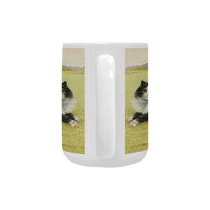 Blissful Feline 15 Oz Ceramic Mug Ceramic Mug (Made In USA)