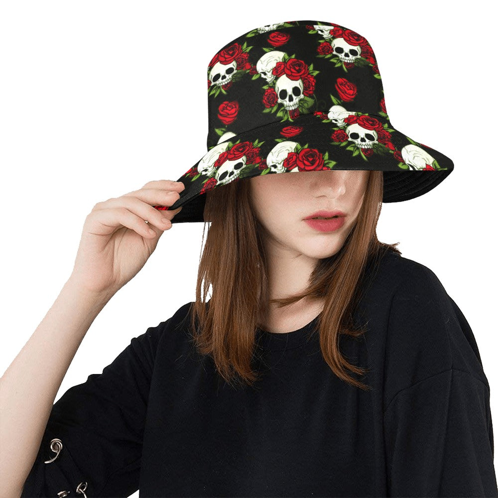 Skulls and Roses Unisex Bucket Hat