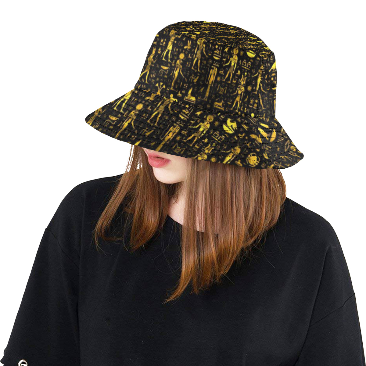 Egyptian Hieroglyph Bucket Hat