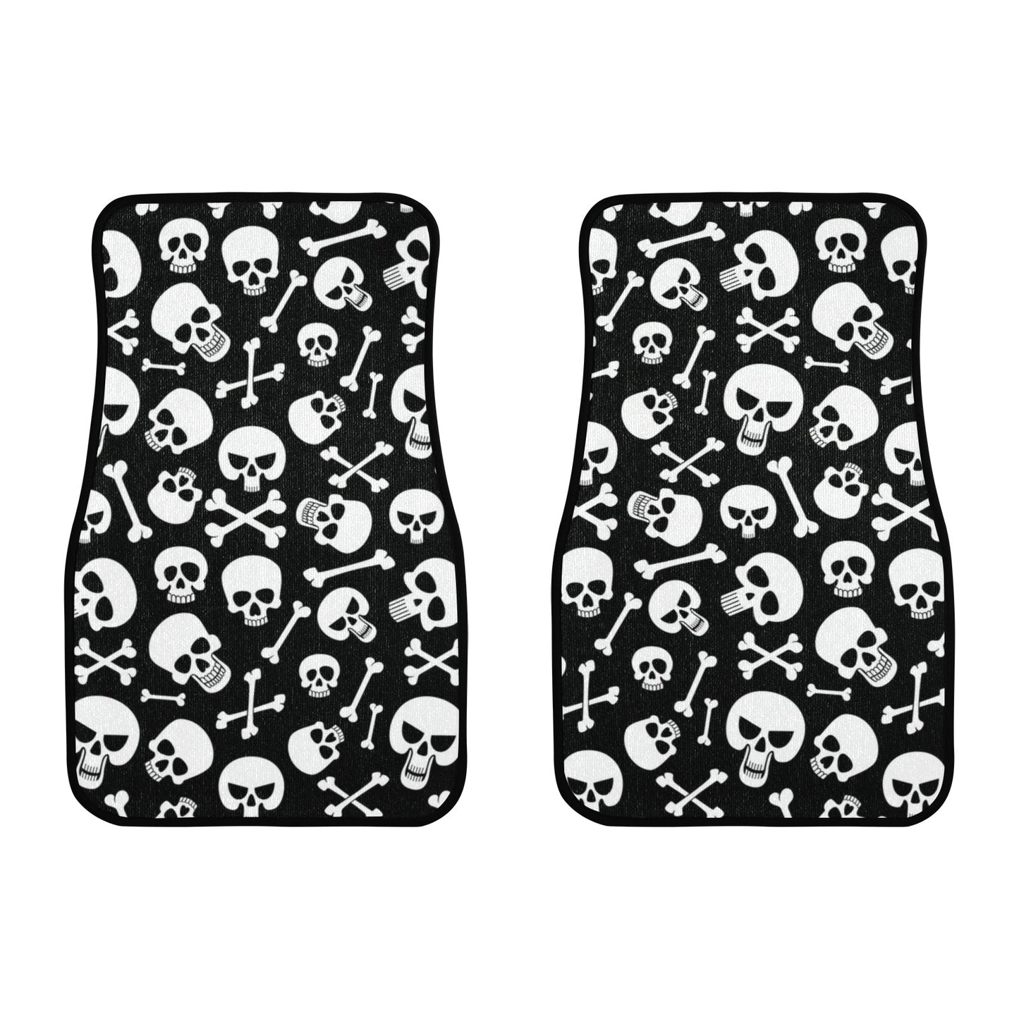 Skulls and Crossbones Front Floor Mats (2pcs)