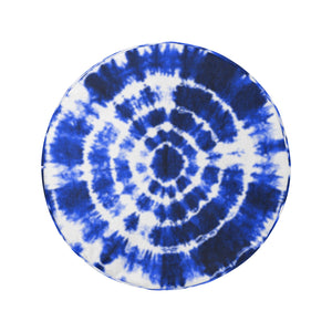 Blue Shibori Tie Dye Spare Tire Cover (Large) (17")