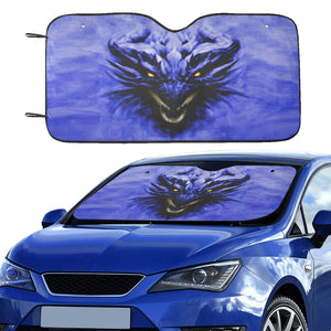 Blue Shadow Dragon Auto Sun Shade 55" x 29.53"