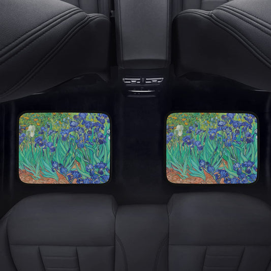 Irises by Van Gogh Back Floor Mats (2pcs)