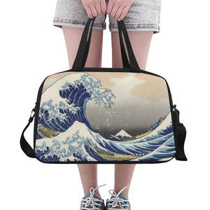 The Great Wave off Kanagawa Tote and Cross-body Travel Bag