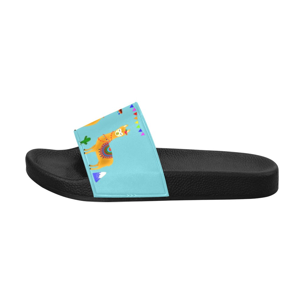 Llama Festival Men's Slide Sandals