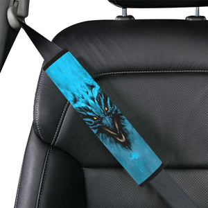 Aqua Shadow Dragon Seat Belt Cover 7" x 12.6"