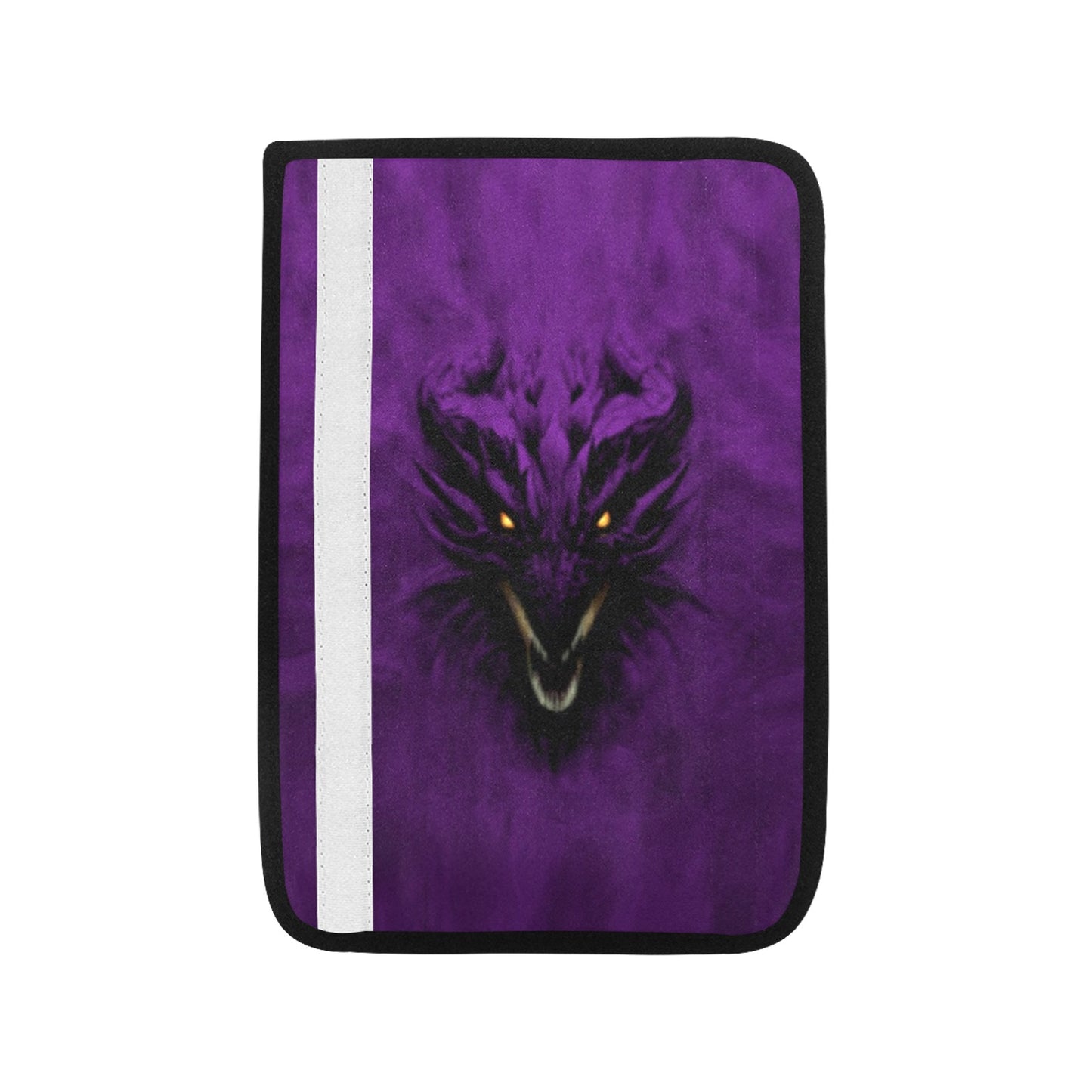 Purple Shadow Dragon Seat Belt Cover 7" x 10"