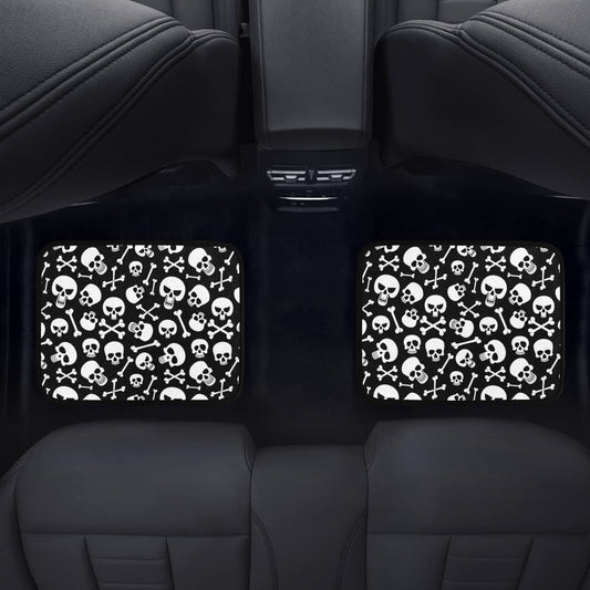 Skulls and Bones Back Floor Mats (2pcs)