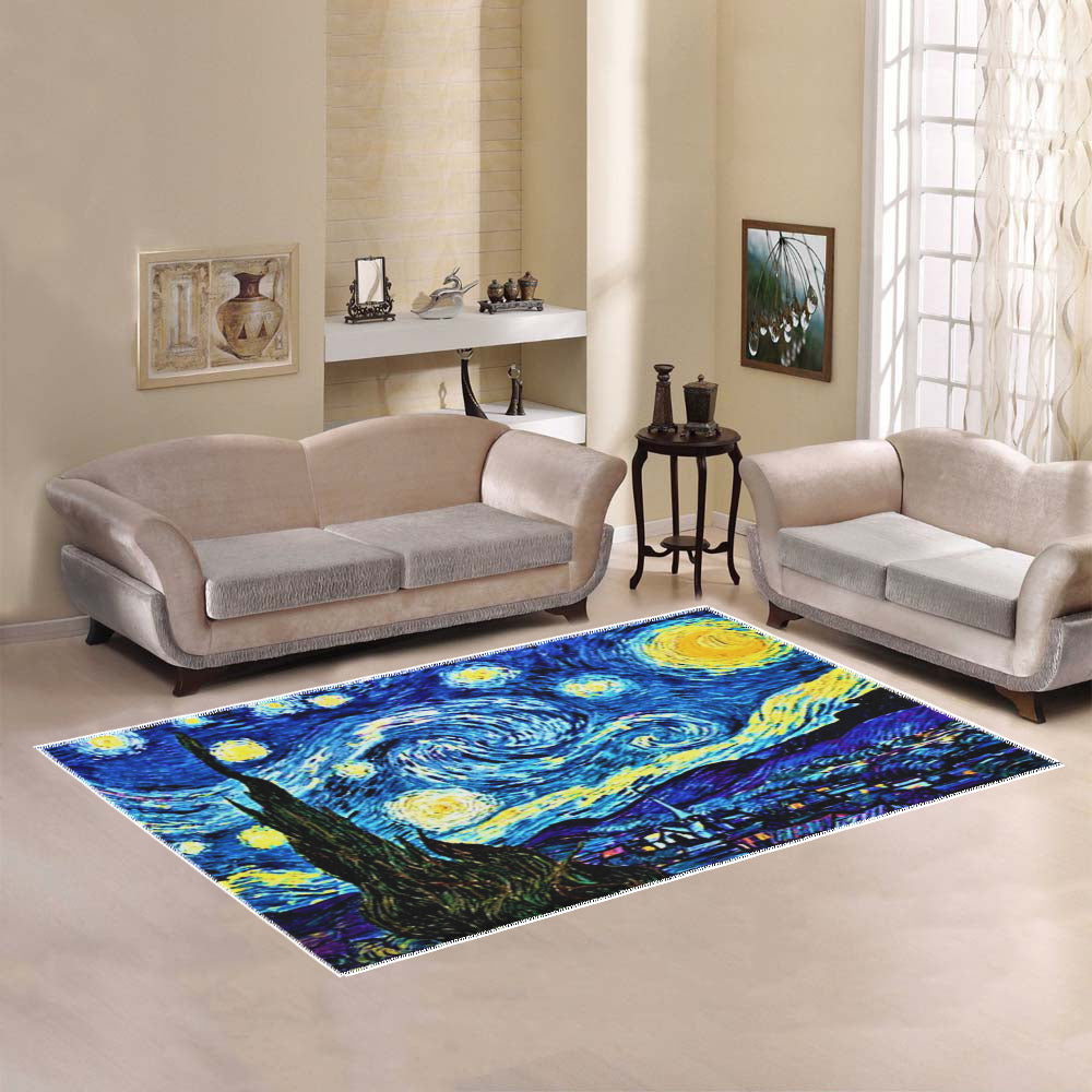 Starry Night Area Rug 7' x 5'