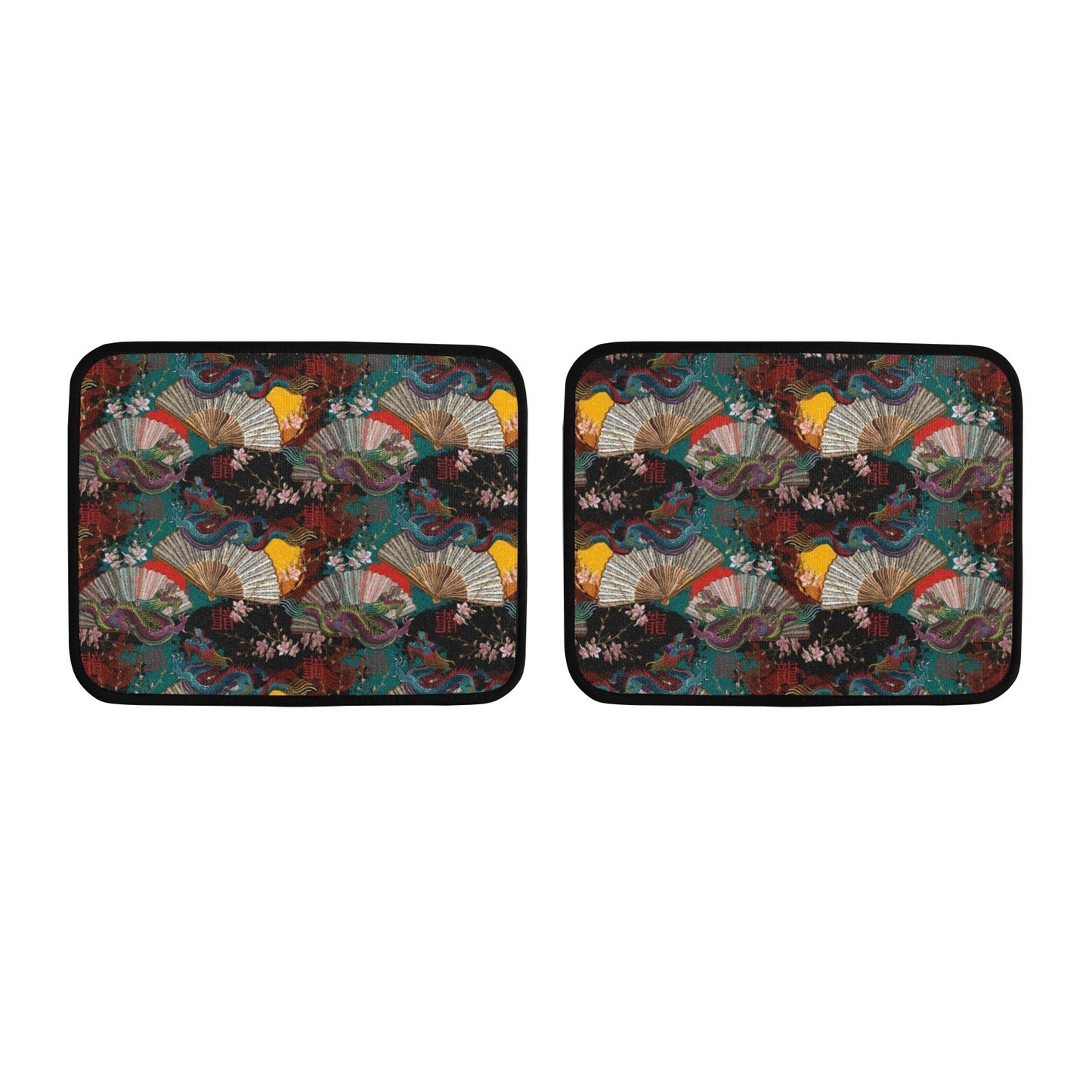 Dragons and Fans Back Floor Mats (2pcs)