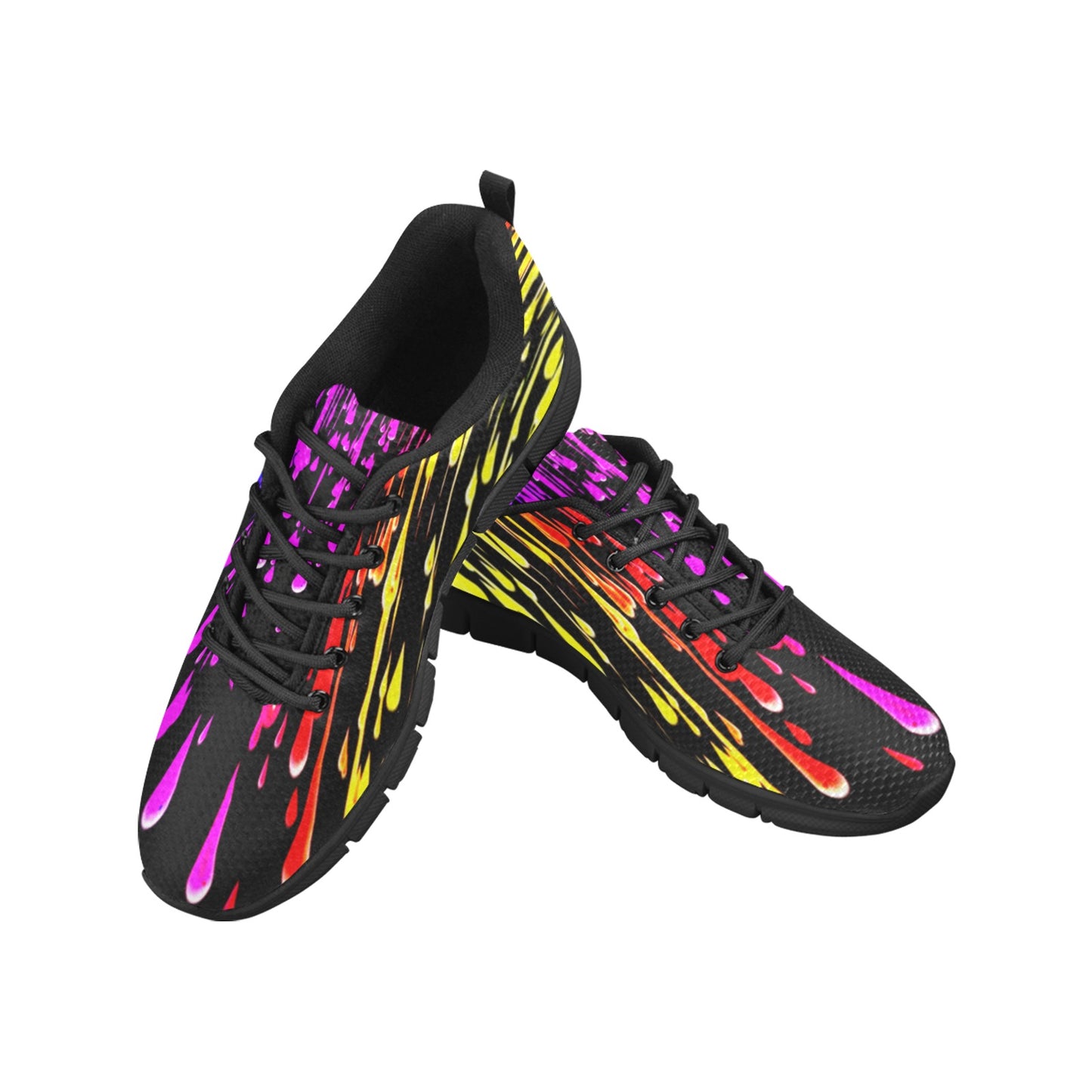 Rainbow Drip Women's Breathable Sneakers