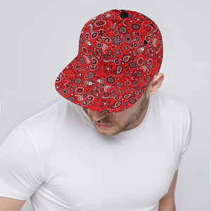 Red Bandana Snapback Hat