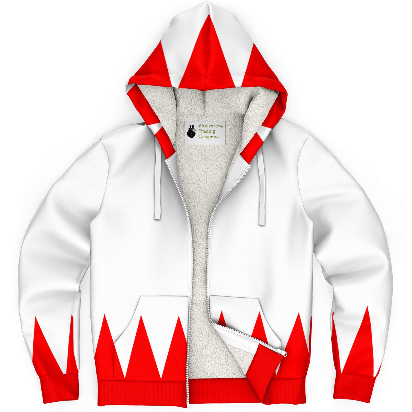 White Mage Microfleece Zip-up Hoodie