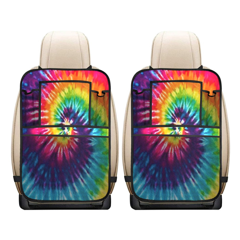 Rainbow Tie Dye Car Seat Back Organizer (2-Pack)