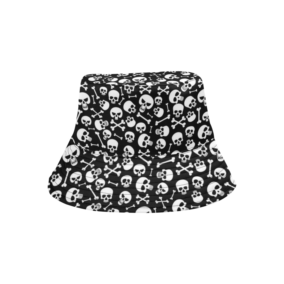 Skulls & Crossbones Retro Bucket Hat