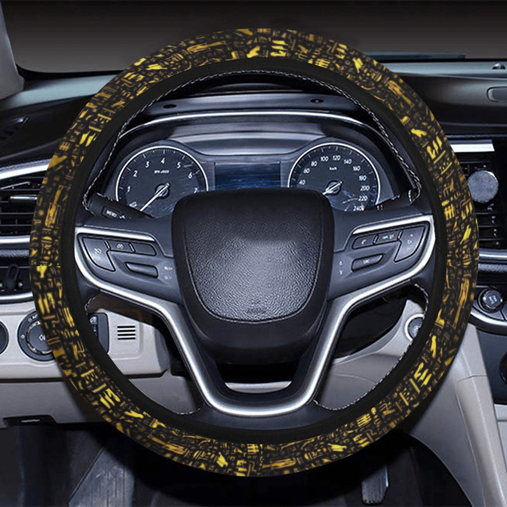 Drive Like an Egyptian Steering Wheel Cover with Elastic Edge