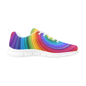 Rainbow Twirl Women's Breathable Sneakers