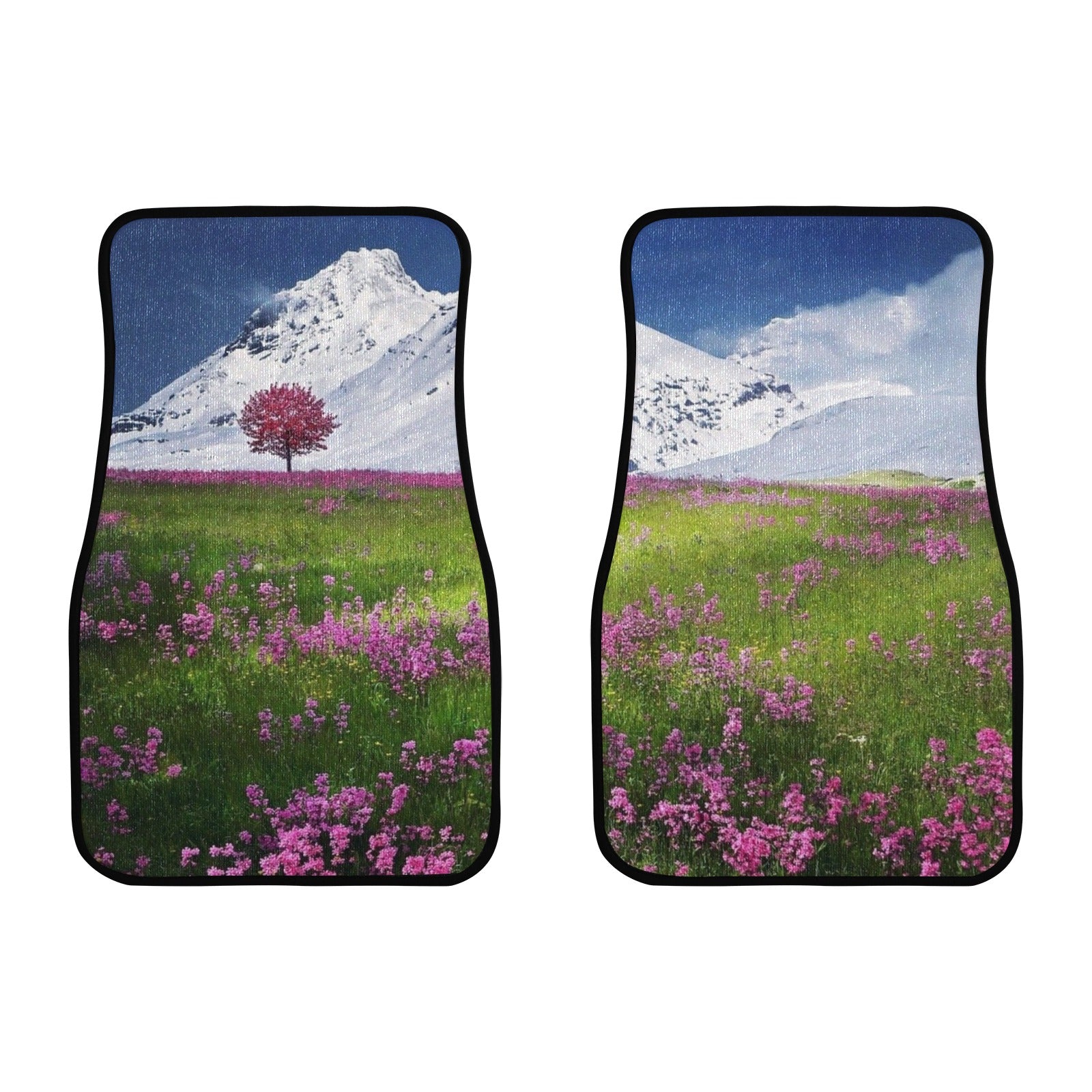 Mountains and Flowers Front Floor Mats (2pcs)