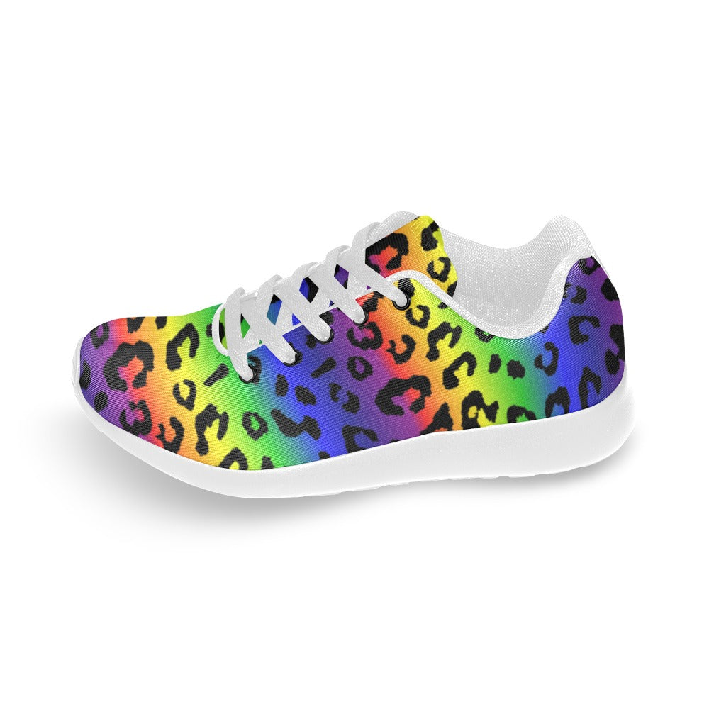 Rainbow Leopard Women's Sneakers