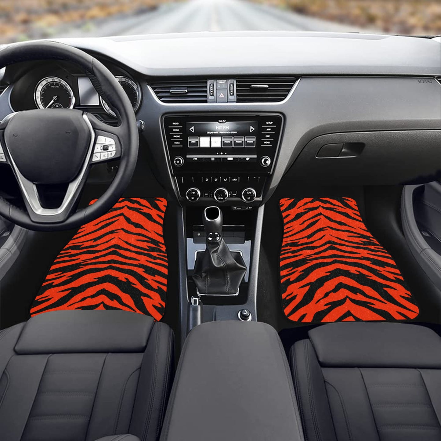 Bengal Tiger Stripe Front Floor Mats (2pcs)