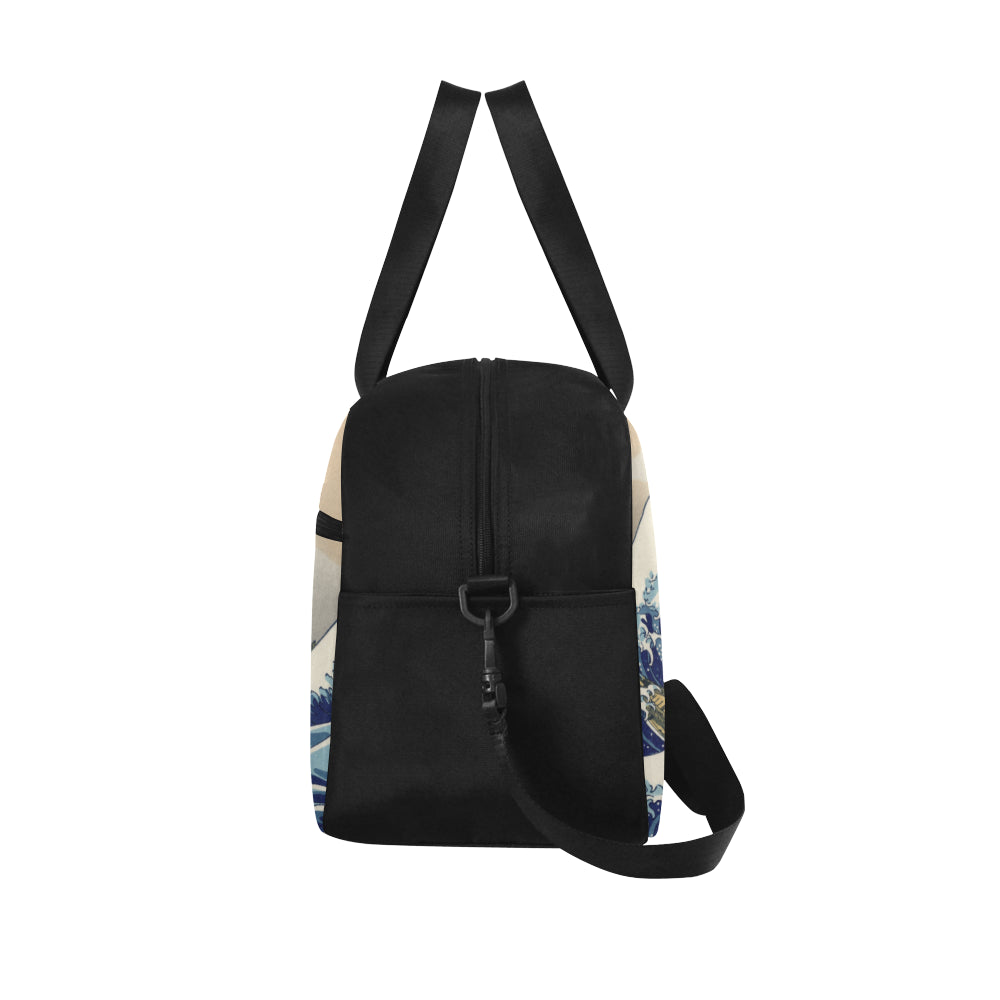 The Great Wave off Kanagawa Tote and Cross-body Travel Bag