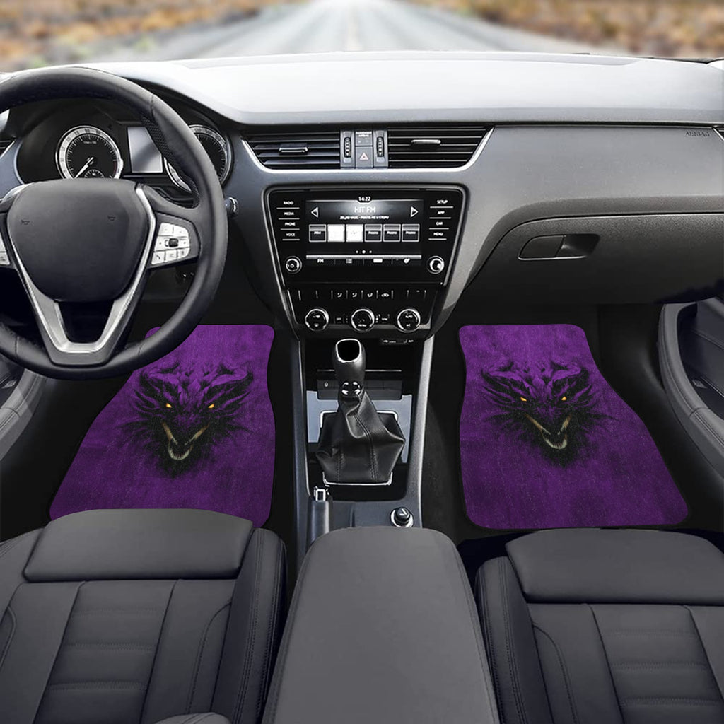 Purple Shadow Dragon Front Car Floor Mat (2pcs)