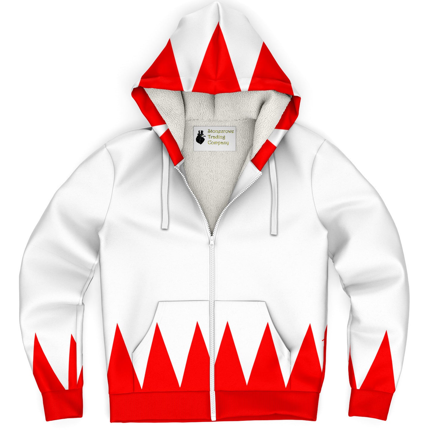 White Mage Microfleece Zip-up Hoodie