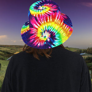 Rainbow Tie Dye Swirl Bucket Hat