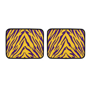 Purple and Gold Tiger Stripe Back Floor Mats (2pcs)