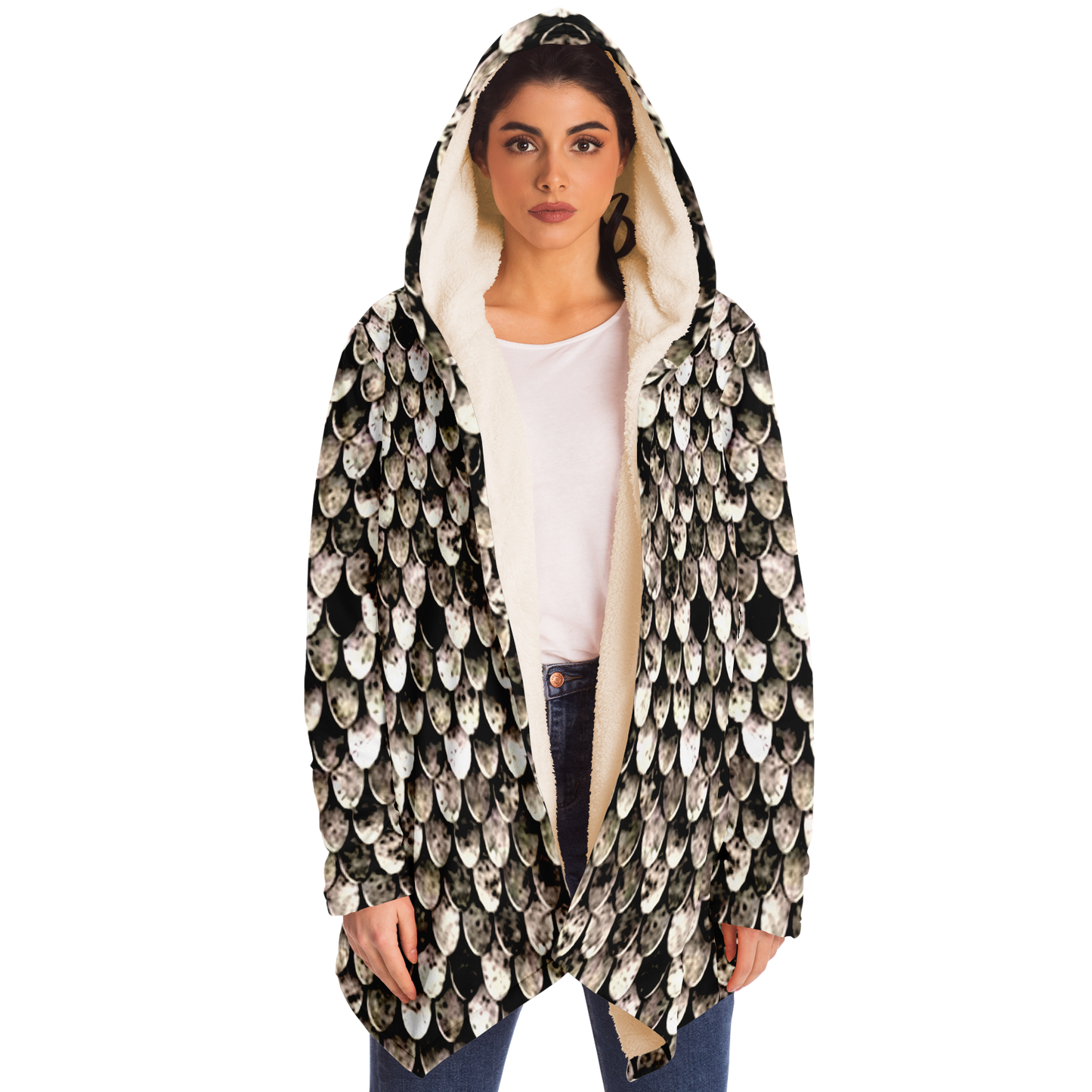 Tarnished Scale Mail Print Cloak