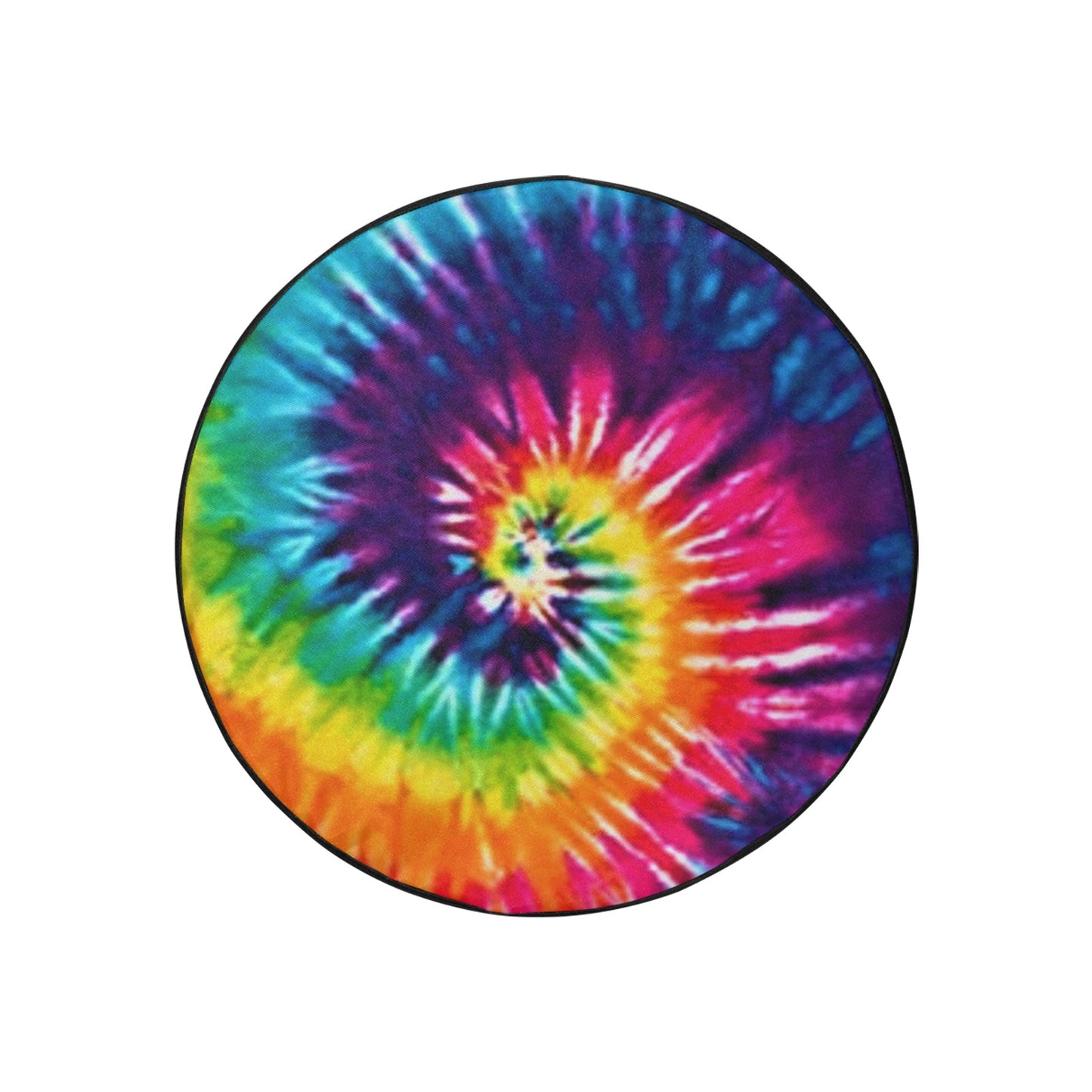 Rainbow Tie Dye Spare Tire Cover (Small) (15")