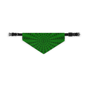 Green Kaleidoscope Pet Bandana Collar